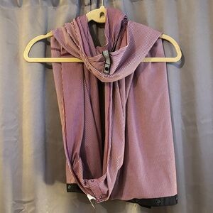 lululemon athletica Lavender and Black Striped Scarf